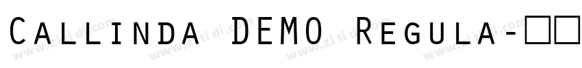 Callinda DEMO Regula字体转换